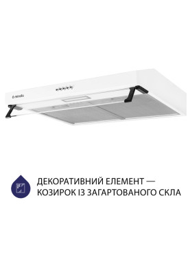 Витяжка Minola HPL 614 WH (плоска)