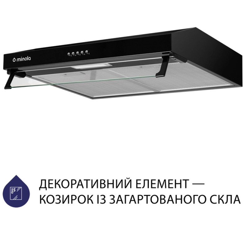 Витяжка Minola HPL 514 BL (плоска)