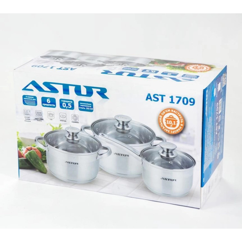 Набір посуду Astor AST1709 (6пр)