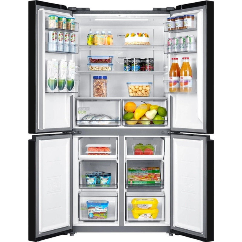 Холодильник MIDEA MDRF632FIF22 (чорне скло)