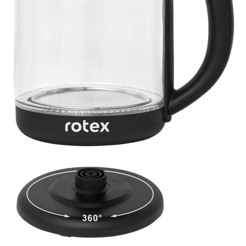 Чайник Rotex RKT90-G (скло, підсвітка)