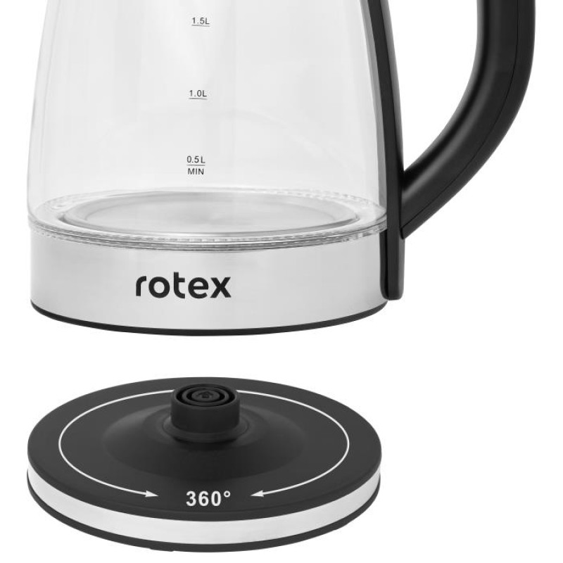 Чайник Rotex RKT91-GS (скло, підсвітка)