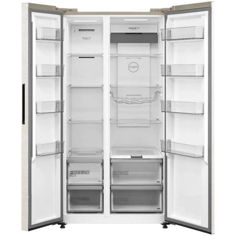 Холодильник MIDEA MDRS791MIE33 (бежевий)