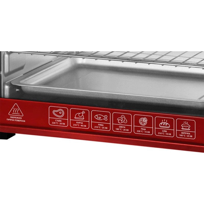 Духовка INTERLUX ILEO-0038R (38 л, червона)