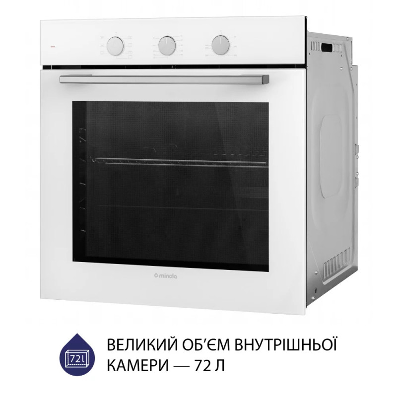 Духова шафа Minola EO 675 WH конвекція