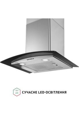 Витяжка Perfelli Grassi 6HMX INOX купольна зі склом