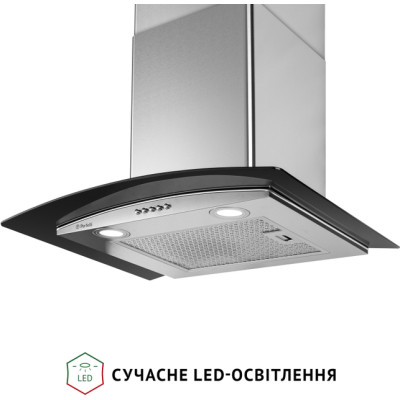 Витяжка Perfelli Grassi 6HMX INOX купольна зі склом