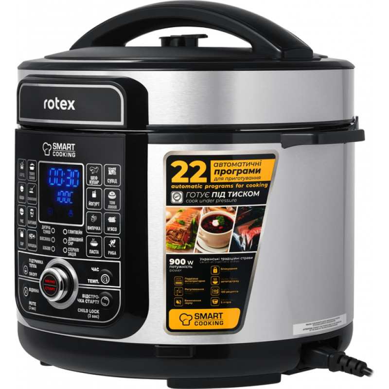 Мультиварка-скороварка Rotex REPC78-B Universal