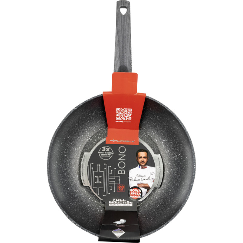 Сковорідка FLORINA 1P0278 WOK BONO 28см б/кр