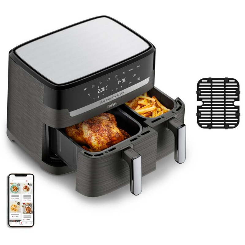 Мультипіч-фритюрниця Tefal EY905B10 Dual Easy Fry & Grill