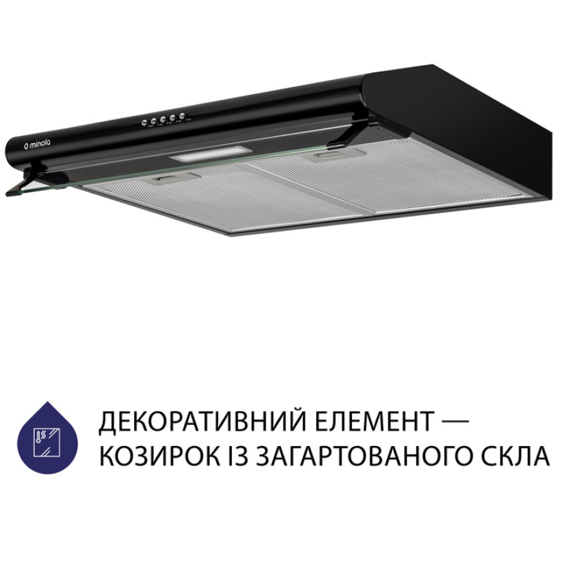Витяжка Minola HPL 615 BL (плоска)