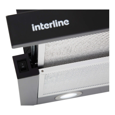 Витяжка  INTERLINE SLIM BL A/60/2/T телескоп (60см, 700куб)