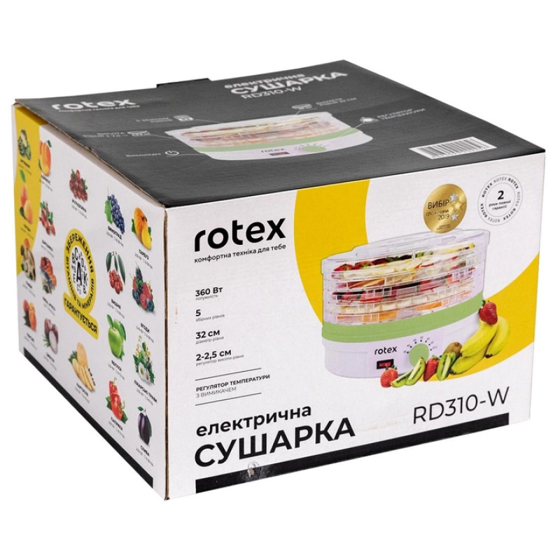 Сушарка для фруктів Rotex RD310-W