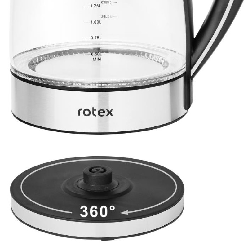 Чайник Rotex RKT82-G (скло, підсвітка)