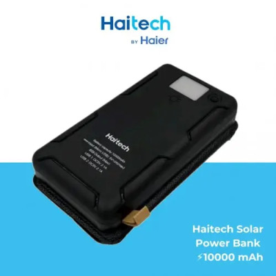 Зовнішній акумулятор Haitech HPB-S4 (10000mAh, сонячні батареї, захист від вологи) Зовнішній акумулятор Haitech HPB-S4 (10000mAh, сонячні батареї, захист від вологи)