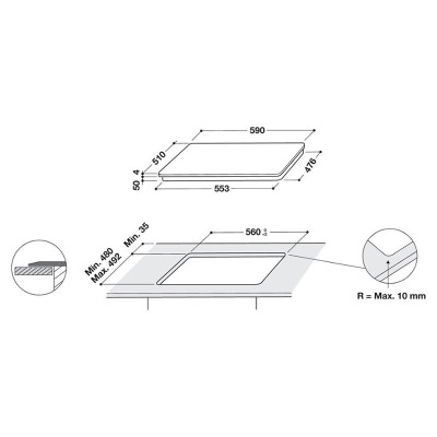 Варильна поверхня Whirlpool WL S5360 BF/W (індукція) Варильна поверхня Whirlpool WL S5360 BF/W (індукція)