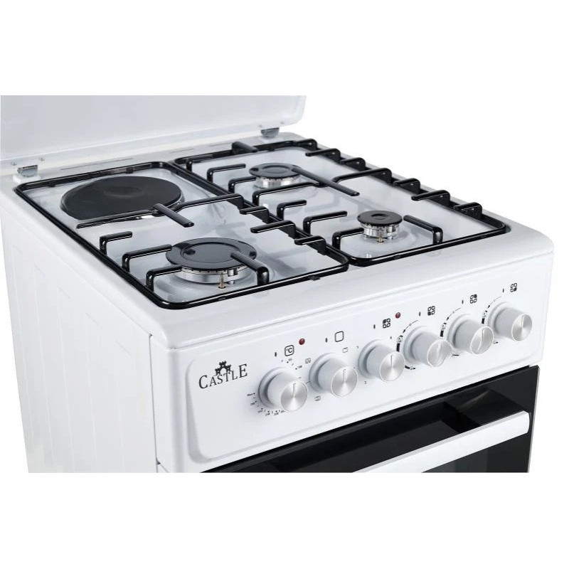 Плита комбінована CASTLE CPEG-50W (3+1) (біла)