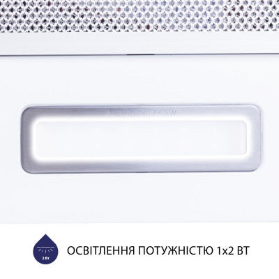 Витяжка Minola HTL 6614 WH 1000 LED (телескопічна)