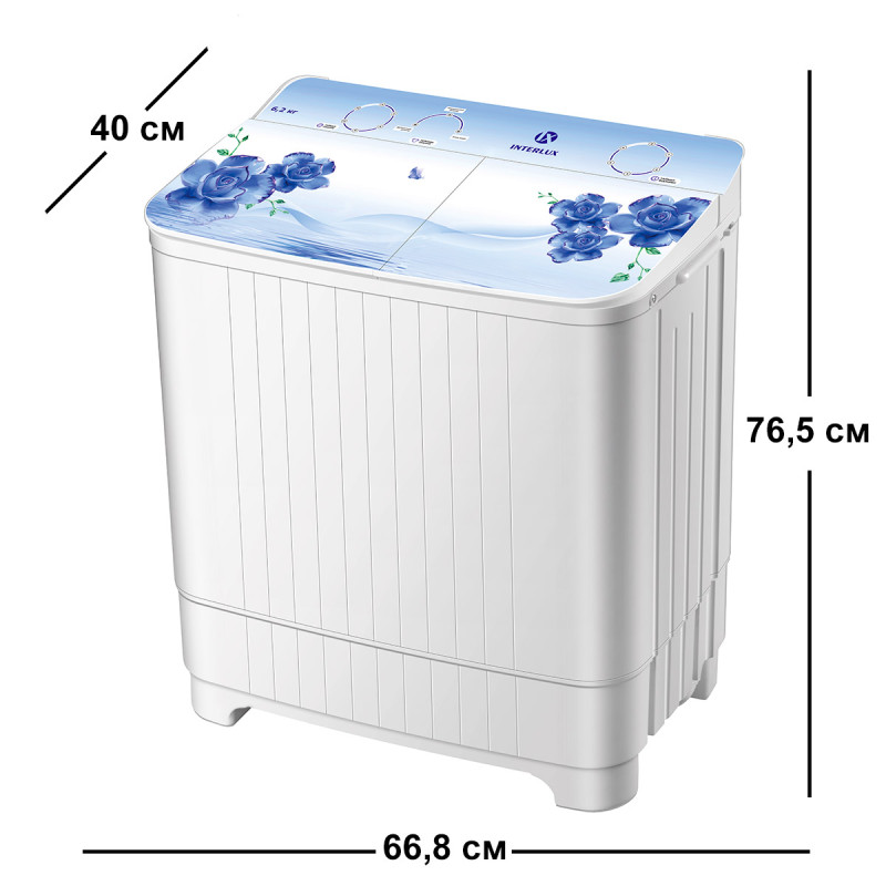 Пральна машина INTERLUX ISWM-2162B (6.2 кг, синя)