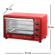 Духовка INTERLUX ILEO-0038R (38 л, червона)