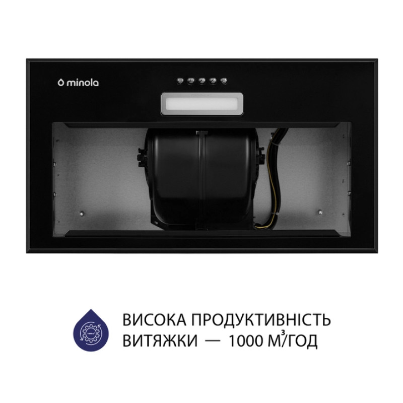 Витяжка Minola HBI 5614 BL 1000 LED (повновбудована)