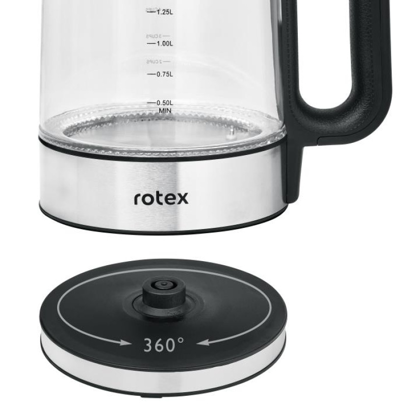 Чайник Rotex RKT85-GS Smart (скло, підсвітка)
