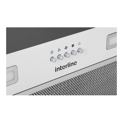 Витяжка INTERLINE SMART S WH A/60/T повновбудована (60см, 700куб) Витяжка INTERLINE SMART S WH A/60/T повновбудована (60см, 700куб)