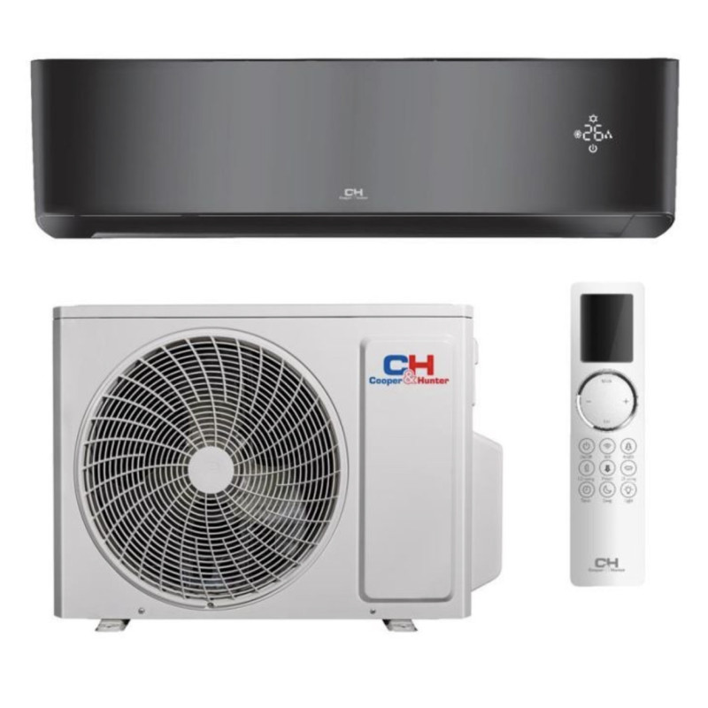 Кондиціонер Cooper&Hunter CH-S24FTXAL2-FB (серія SUPREME  CONTINENTAL, тепл. насос-25, FULL BLACK)