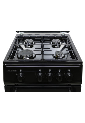 Плита газова Milano ML50 G1/01 чорна (газ.контр.)