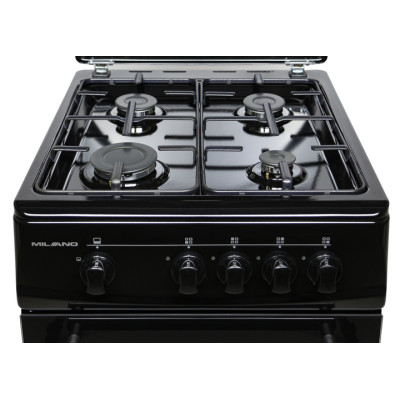 Плита газова Milano ML50 G1/01 чорна (газ.контр.)