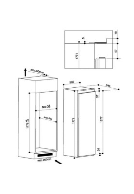 Морозильна камера Whirlpool AFB 1840 A+ (вбудована)
