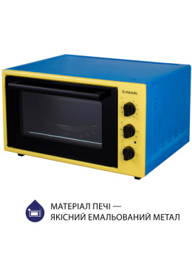 Духовка Minola FOET 3714 UA (жовто-блакитна)