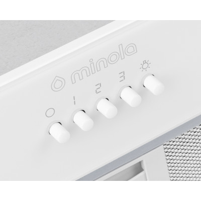 Витяжка Minola HBI 52621 WH GLASS 700 LED (повновбудована)