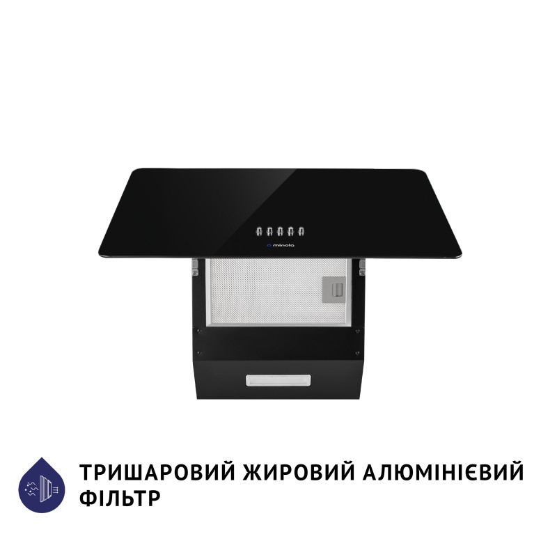 Витяжка Minola HDN 5224 BL 700 LED (похила)