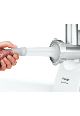 М`ясорубка Bosch MFW3X18W шинковка, томатопрес, млинок