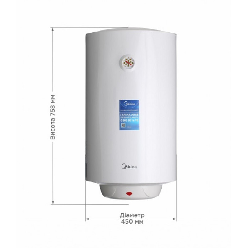 Водонагрівач Midea F1 D80-15F1(D) сухий тен
