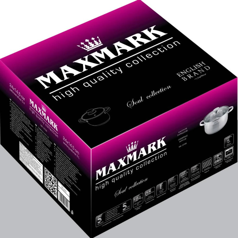 Каструля Maxmark MK-3705 (5л)