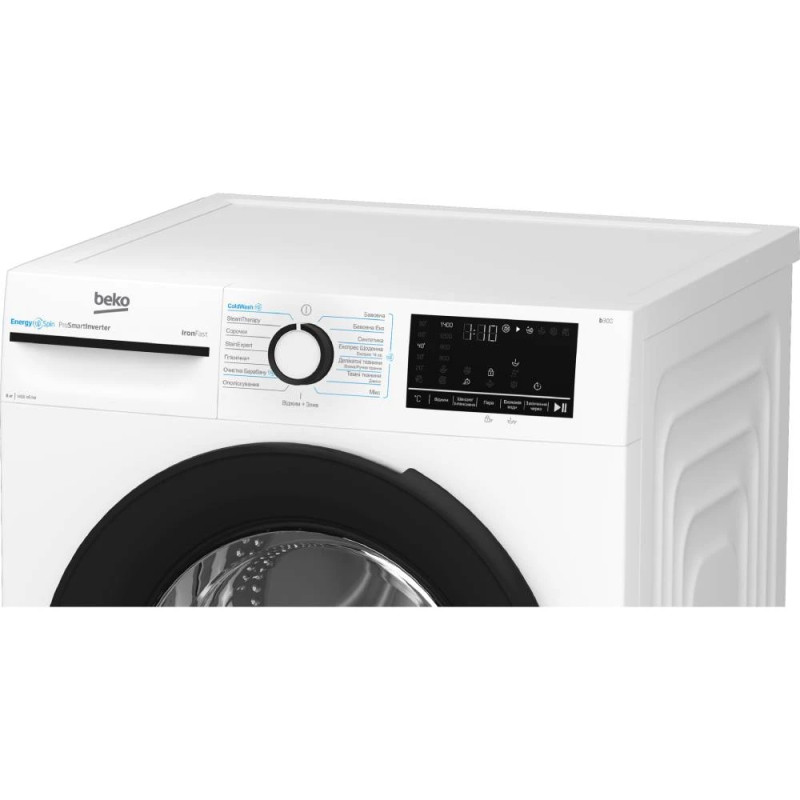 Пральна машина Beko BM3WFSU48435WB (8 кг, інвертор, чорн. люк)