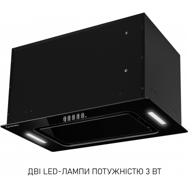 Витяжка Minola BGK 5877 BL 1200 LED (повновбудована)