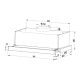 Витяжка  INTERLINE SLIM WH A/60/2/T телескоп (60см, 700куб)