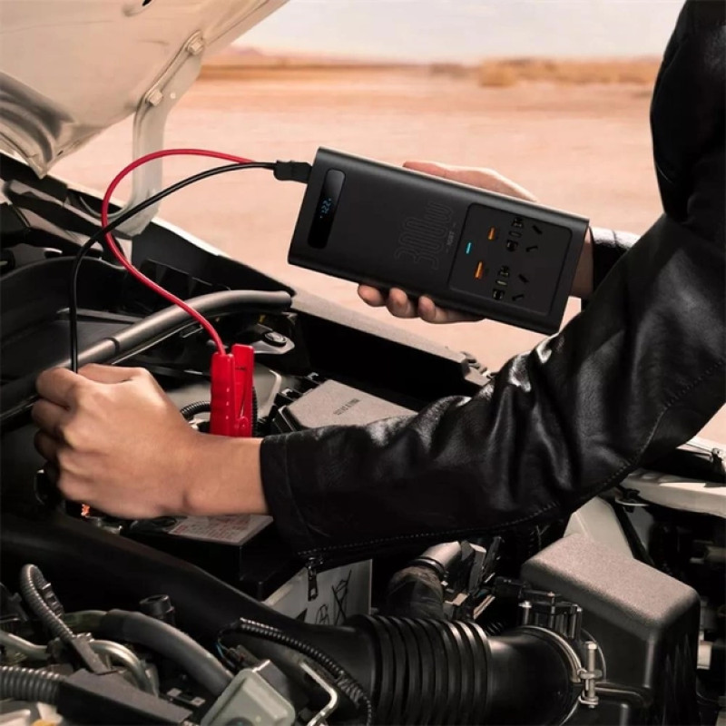 Автомобільний інвертор Baseus IGBT Power Inverter 300W (CGNB010101) Black