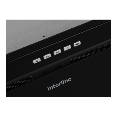 Витяжка  INTERLINE BOXGLASS BL A/60 PB/2/T повновбудована (52см, 1200куб)