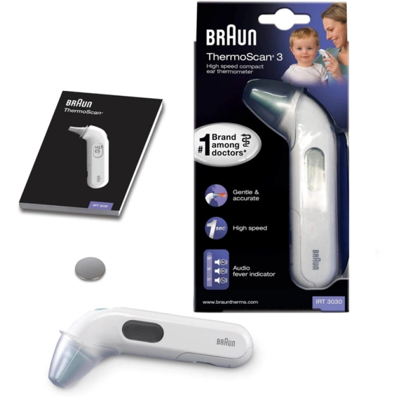 Термометр вушного типу Braun IRT3030 Thermoscan 3