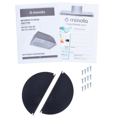 Витяжка Minola HBI 5622 BL 1000 LED (повновбудована)