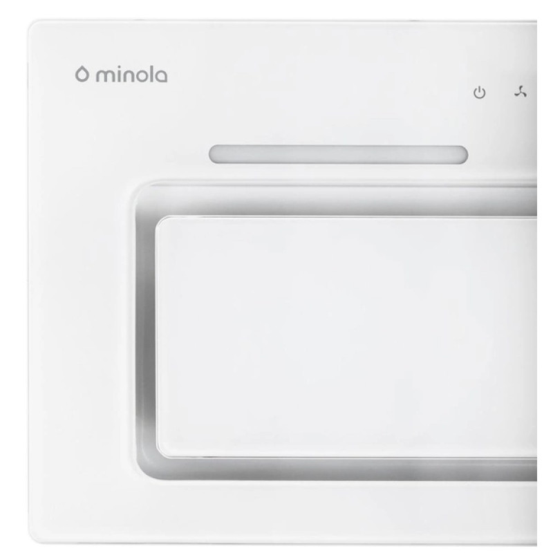 Витяжка Minola HBI 6673 WH GLASS 1000 LED Line (повновбудована)