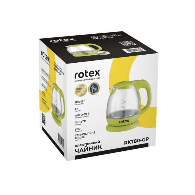 Чайник Rotex RKT80-GP (скло)