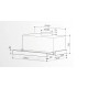 Витяжка  INTERLINE SLIM ULTRA X/S A/60 телескоп (60см, 1100куб)