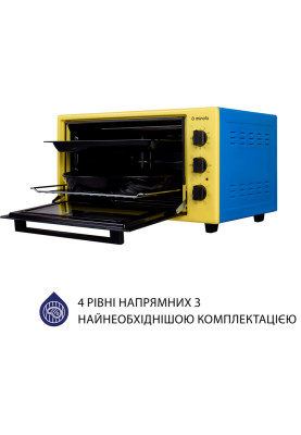 Духовка Minola FOET 3714 UA (жовто-блакитна)
