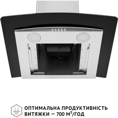 Витяжка Perfelli Grassi 6HMX INOX купольна зі склом