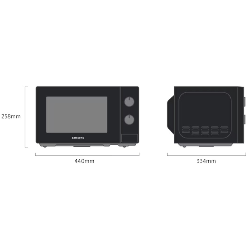 Мікрохвильова піч Samsung MS20A3010AL/UA